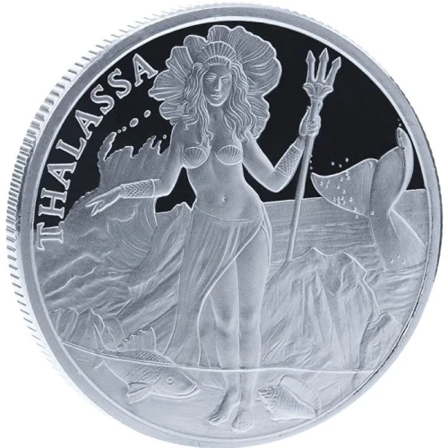 1 oz Trident Silver Round - Thalassa (2)