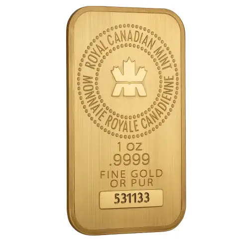 1oz Royal Canadian Mint Gold Bar (2)