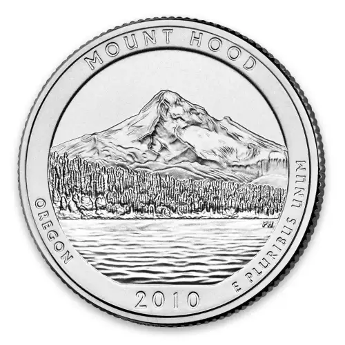 2010 America the Beautiful 5oz Silver - Mount Hood National Forest, OR Missing some/all OGP