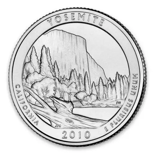 2010 America the Beautiful 5oz Silver - Yosemite National Park, CA PCGS MS-70