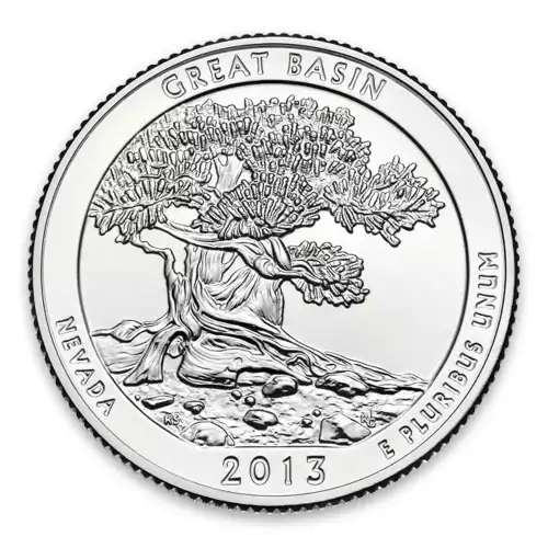 2013 America the Beautiful 5oz Silver - Great Basin National Park, NV Missing some/all OGP
