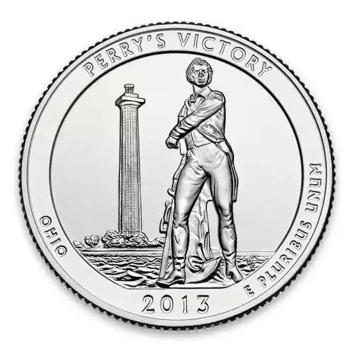 2013 America the Beautiful 5oz Silver - Perry's Victory and International Peace Memorial, OH Missing some/all OGP