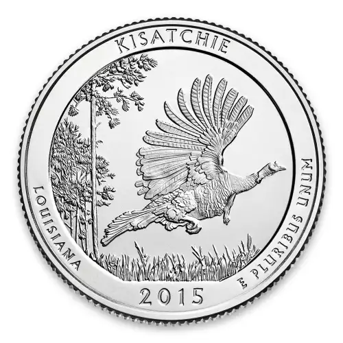 2015 America the Beautiful 5oz Silver - Kisatchie National Forest, LA Missing some/all OGP