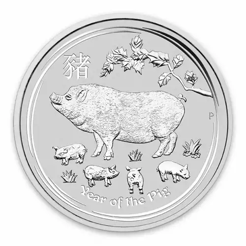 2019 1kg Australian Perth Mint Silver Lunar: Year of the Pig (2)