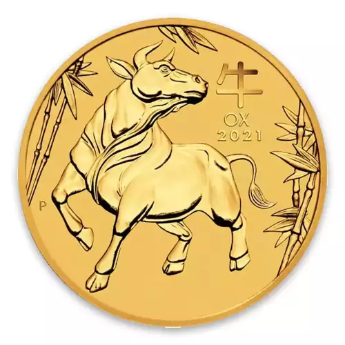 2021 1oz Perth Mint Lunar Series: Year of the Ox Gold Coin (2)