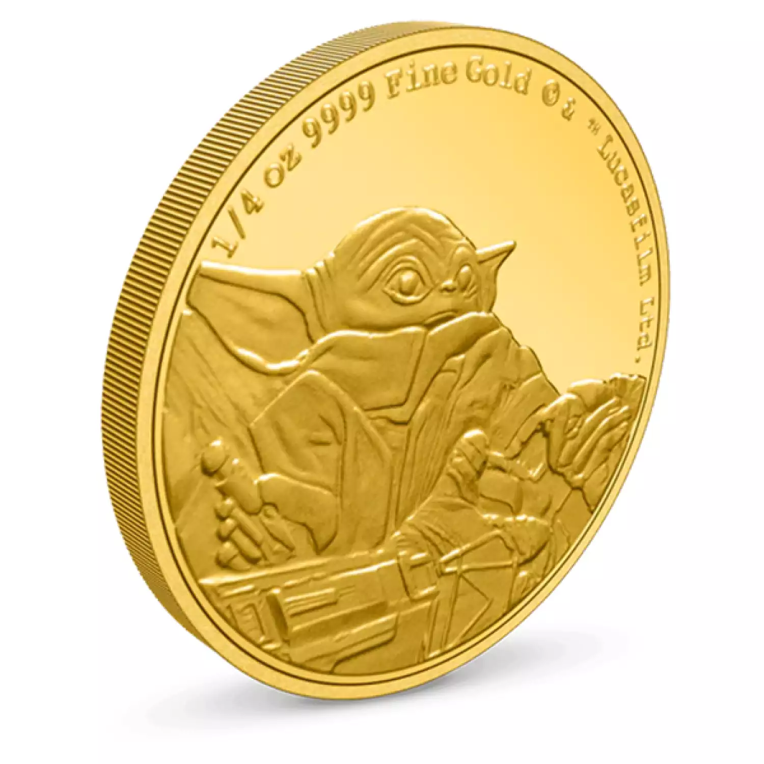 2022 1/4oz The Mandalorian Classic - Grogu Gold Coin (3)