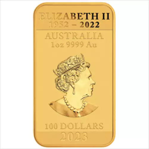 2023 Australian Perth Mint 1oz Dragon Gold rectangular coin (3)