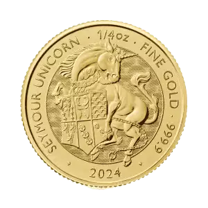2024 1/4oz British The Royal Tudor Beasts - Gold Seymour Unicorn (2)