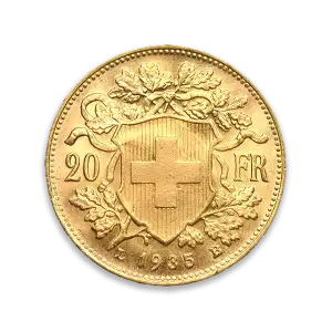 Any Year Gold Swiss 20 Franc (2)