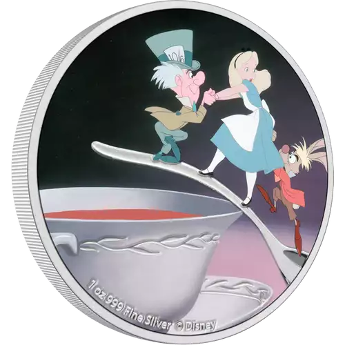 Disney Alice In the wonderland - 2021 1oz The Mad Hatter Silver Coin (2)