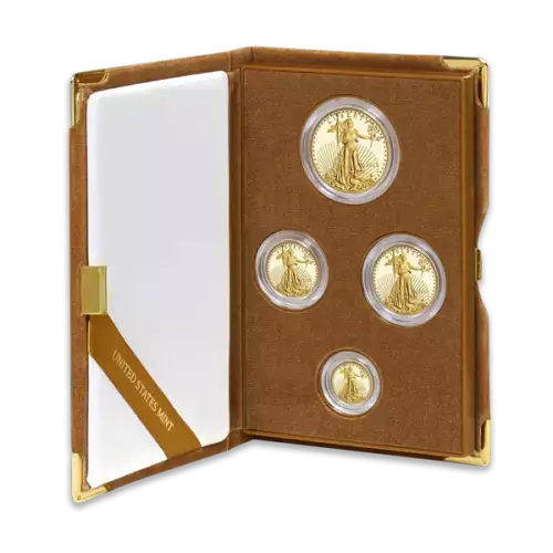 Four Coin Set - 1/10, 1/4, 1/2, 1 oz Gold Eagles Proof - Original Govt Packaging (4)