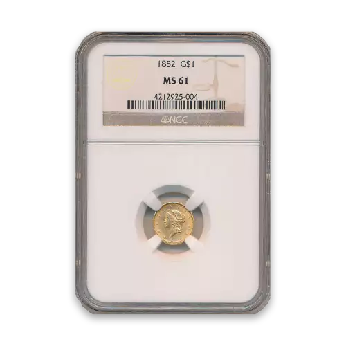 Gold Dollar (1849 - 1889) - PCGS - MS61