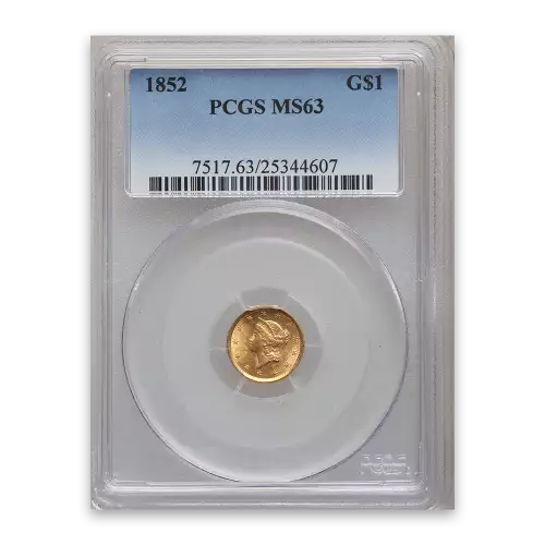 Gold Dollar (1849 - 1889) - PCGS - MS63