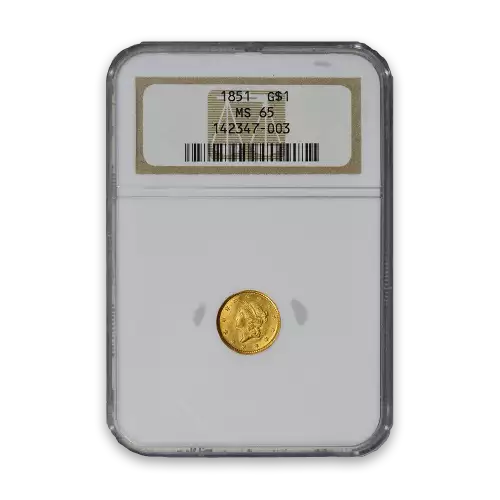 Gold Dollar (1849 - 1889) - PCGS - MS65