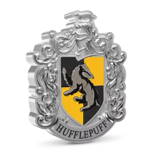 HARRY POTTER- 2021 1oz Hufflepuff Crest  Silver Coin (2)