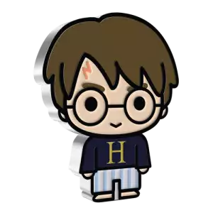 HARRY POTTER-  2021 1oz In Hogwarts Pyjamas Silver Chibi Coin (2)