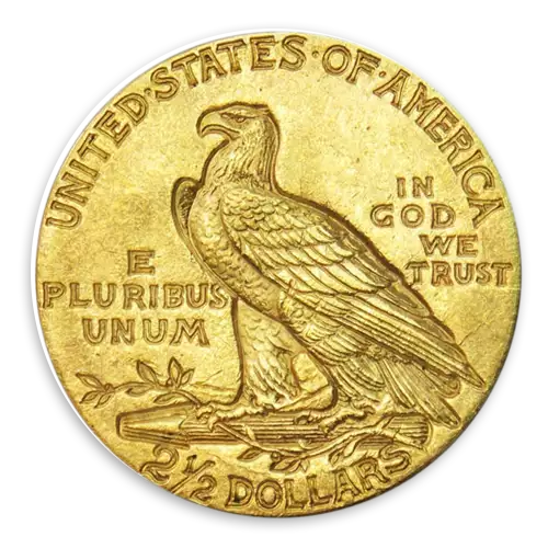 Indian $2.5 (1908 - 1929) - AU