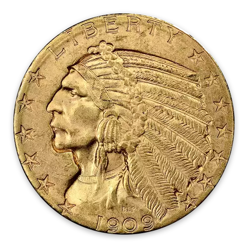 Indian $5 (1908 - 1929) - XF
