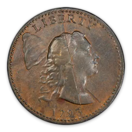 Large Cent Flowing Hair (1793 - 1796) - Circulated