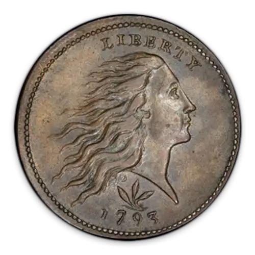 Large Cent Flowing Hair (1793 - 1796) - Circulated