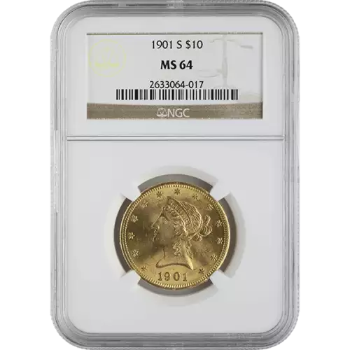Liberty Head $10 (1838 - 1907) - NGC - MS64