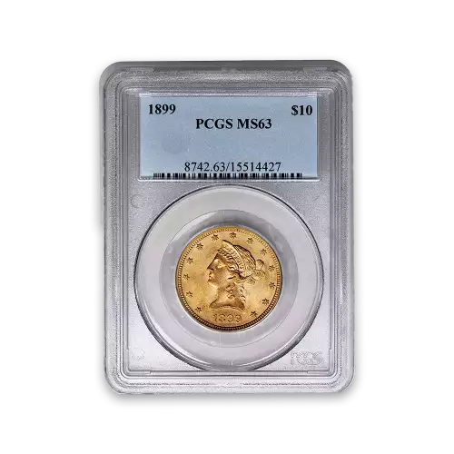 Liberty Head $10 (1838 - 1907) - PCGS - MS63
