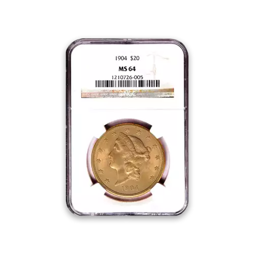 Liberty Head $20 (1849 - 1907) - PCGS - MS64