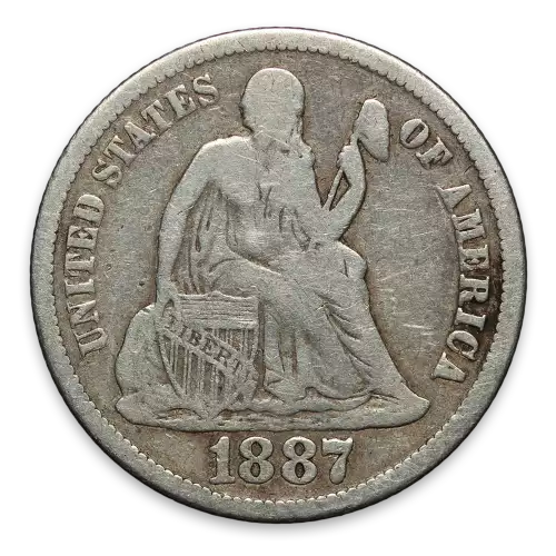 Liberty Seated Dime (1837 - 1891) - Circ