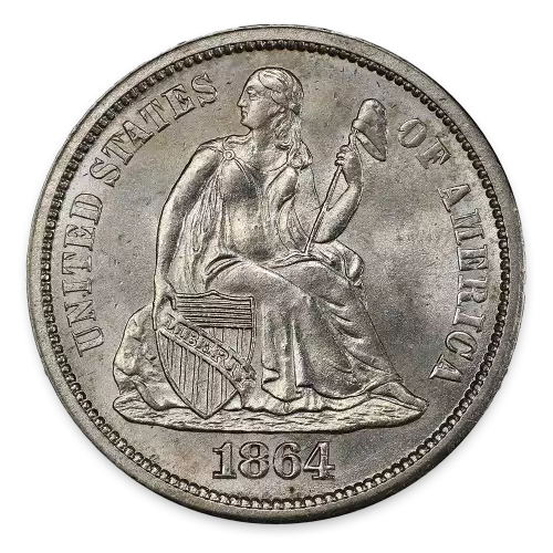 Liberty Seated Dime (1837 - 1891) - XF