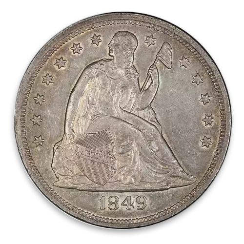 Liberty Seated Dollar (1836 - 1873) - AU