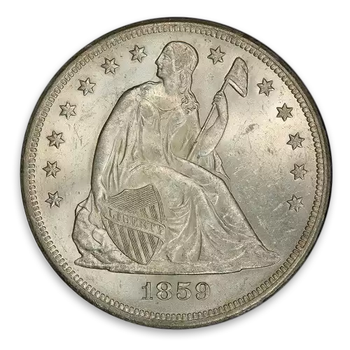 Liberty Seated Dollar (1836 - 1873) - Circ