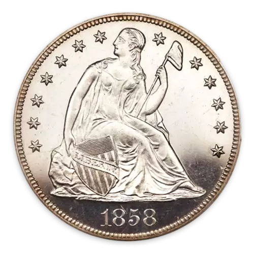 Liberty Seated Dollar (1836 - 1873) - Proof