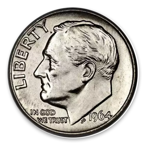 Roosevelt Dime (1946 to 1964) - XF