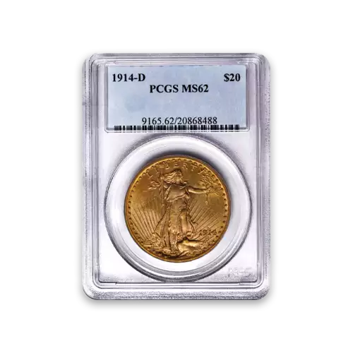 St. Gaudens $20 (1907 – 1933) - MS62 - PCGS / NGC