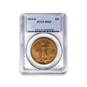 St. Gaudens $20 (1907 – 1933) - MS62 - PCGS / NGC