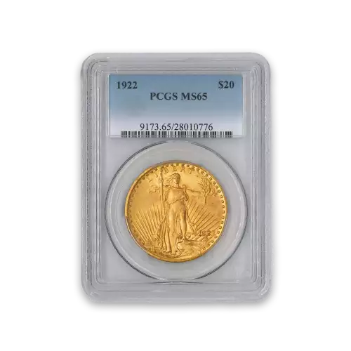 St. Gaudens $20 (1907 – 1933) - MS65 - PCGS / NGC