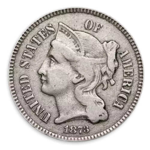 Three Cents (1851 - 1873) Nickel - Circulated
